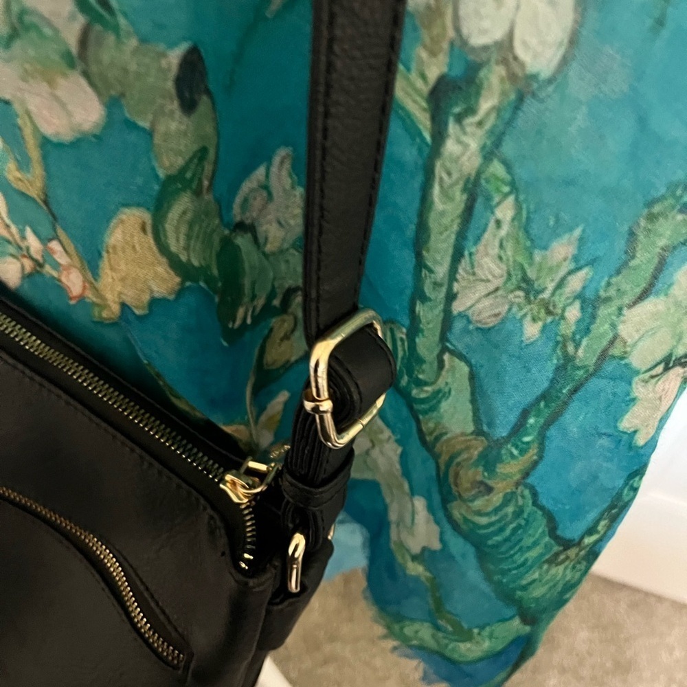 Gussaci Haute Couture Luxury Leather Black Crossbody - Picture 10 of 12